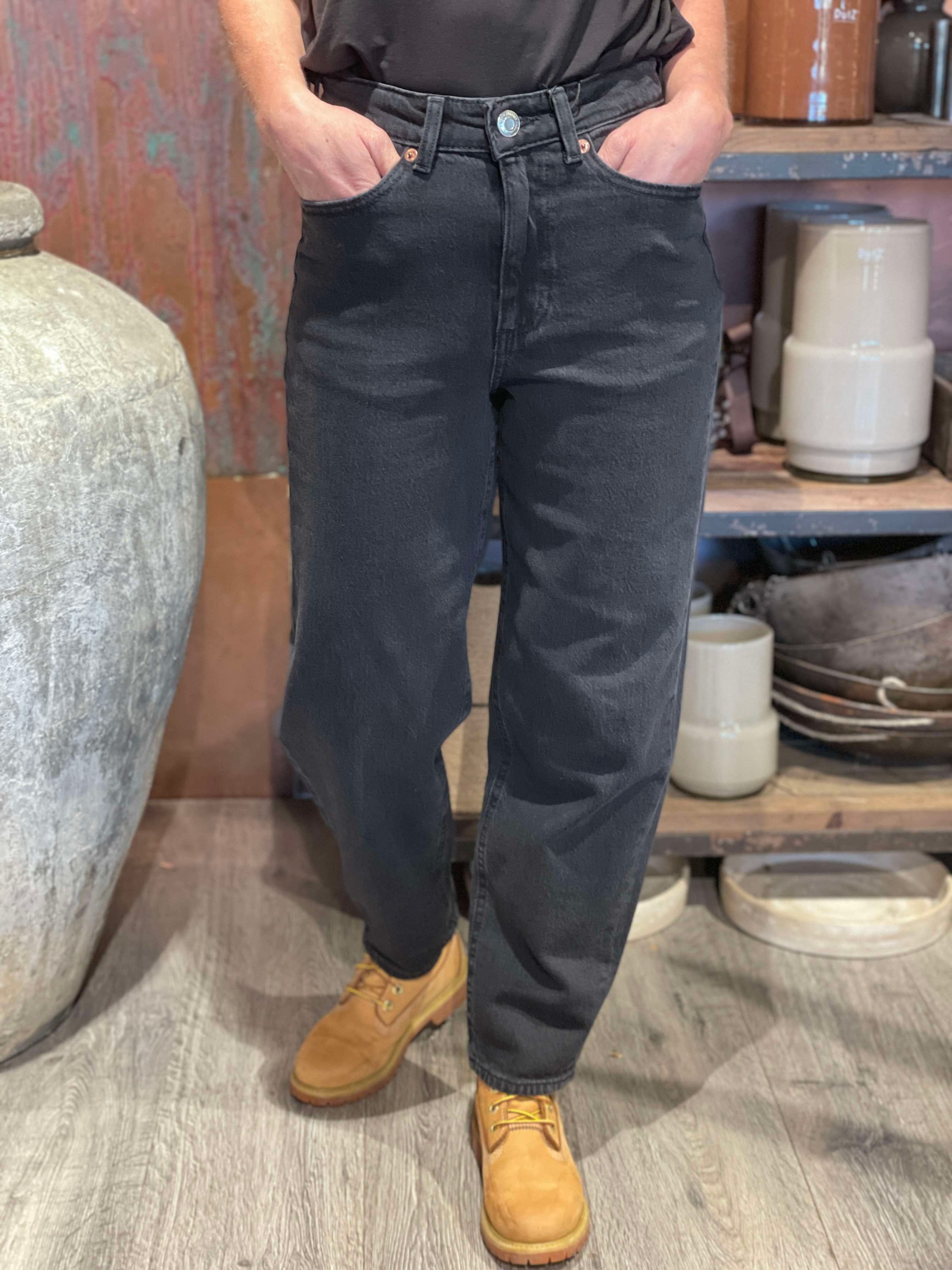 VMTESSA mom jeans - Dark Grey Denim